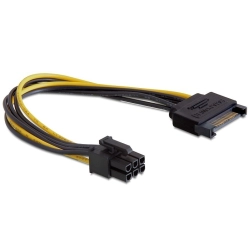 Gembird Przejściówka SATA power - 6 pin PCI-E