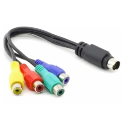 Kabel S-Video 7-Pin 4x RCA (RGBY) m/ż 20 cm