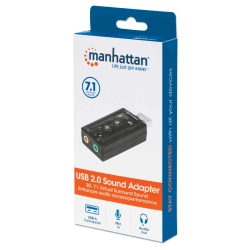 MANHATTAN 152341 Karta dźwiękowa 7.1 3D USB 2x Jack 3,5 mm