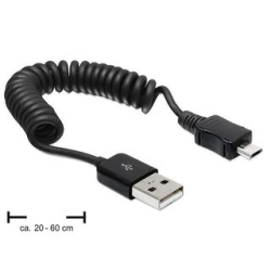 DELOCK 83162 Kabel USB Micro USB Spirala m/m