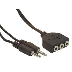 Gembird CC-MIC-1 Adapter Audio Jack typu "Y" (2 x m/3 x z)